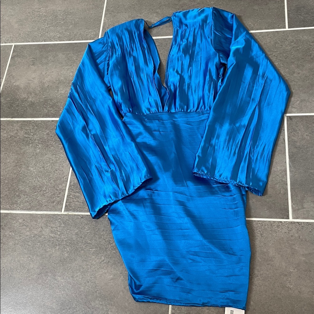 L’IDEE Costes Mini Dress in Moroccan Blue size 6‎ - Picture 3 of 10